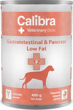 Krmivo pro psa Calibra Veterinary Diets Dog Adult/Senior konzerva Gastrointestinal Low Fat Tuna/Lamb 400 g