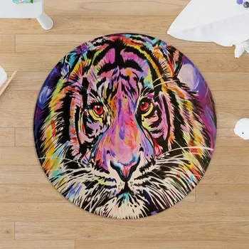 Koberec Kulatý koberec proti skluzu se zvířecím vzorem - 5,40 cm x 40 cm