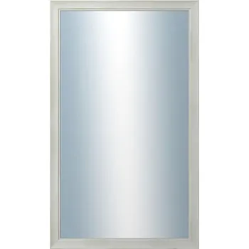 Zrcadlo DANTIK - Zarámované zrcadlo - rozměr s rámem cca 60x100 cm z lišty ANDRÉ velká bílá (3155)