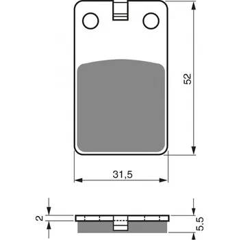 Brzda pro motocykl GOLDFREN Brzdové destičky GOLDFREN 120 AD