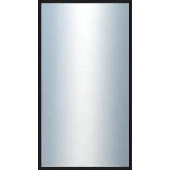 Zrcadlo DANTIK - Zarámované zrcadlo - rozměr s rámem cca 50x90 cm z lišty PERLA černá lesklá vysoká (2548)
