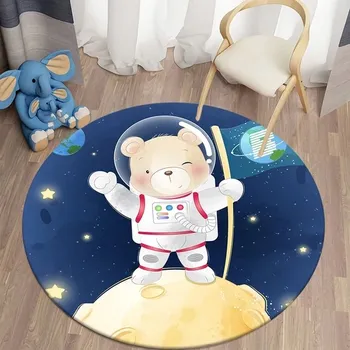 Koberec Kulatý dětský koberec se žirafou - 7,160 cm x 160 cm