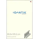DANTIK rámeček 80x120 | ALU profil 6035 Dýha barevná šedá (Plexi Čiré) (Vyrobeno s láskou u nás v DANTIKU)