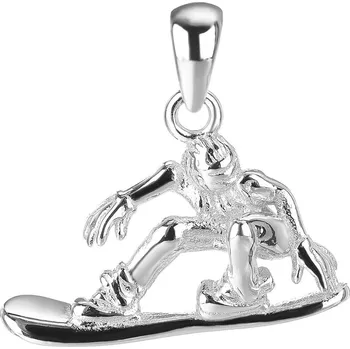 Souprava šperků Bealio BEALIO Stříbrný přívěsek SNOWBOARDISTA 03-11721-2474