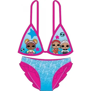 Dívčí plavky DOVOZ EU DÍVČÍ PLAVKY BIKINY LOL SURPRISE tmavě růžové Velikost: 128