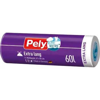 Pytle na odpadky Pely Müllbeutel 60L 61x84cm 11ks
