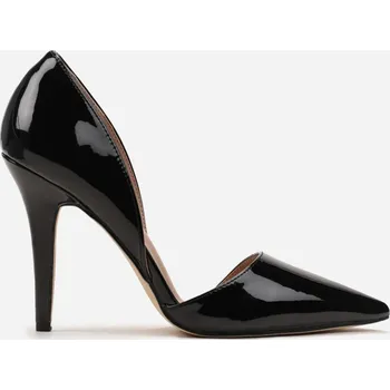 Dámské lodičky Černé lakované dámské lodičky C-356 , VELIKOST 38