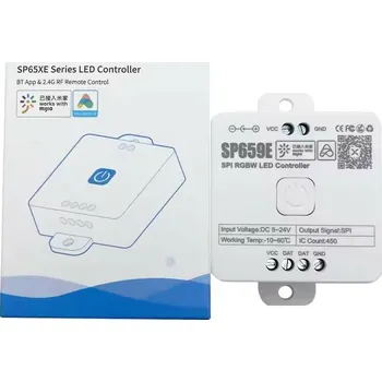 Příslušenství pro LED osvětlení MEDIA-COMP SPERLL SP659E Dálkový RF BT ovladač pro digitální RGBW LED pásky WS2814 5-24V