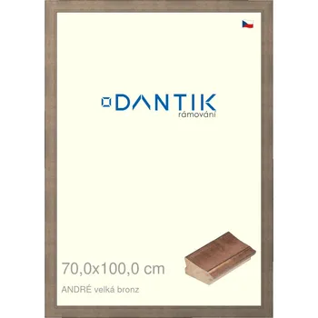 Rám na obraz DANTIK rámeček 70x100 | ANDRÉ velká bronz (Plexi Čiré) (Vyrobeno s láskou u nás v DANTIKU)