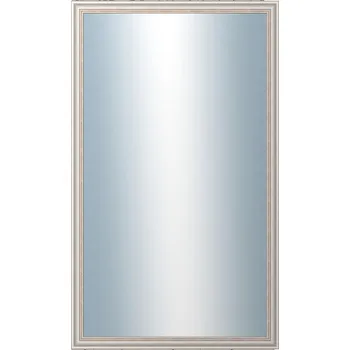 Zrcadlo DANTIK - Zarámované zrcadlo - rozměr s rámem cca 60x100 cm z lišty TOULON bílá velká (2665)