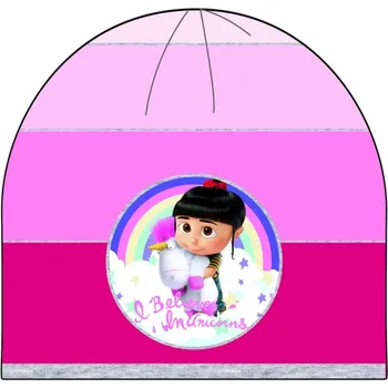 Pokrývka hlavy DOVOZ EU DÍVČÍ ZIMNÍ ČEPICE JÁ PADOUCH, MIMONI ÁGNES S JEDNOROŽCEM Velikost: 52/54