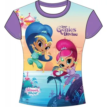 DOVOZ EU DÍVČÍ TRIČKO SHIMMER AND SHINE fialové Velikost: 86