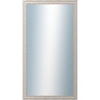 Zrcadlo DANTIK - Zarámované zrcadlo - rozměr s rámem cca 50x90 cm z lišty TOULON bílá velká (2665)