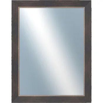 Zrcadlo DANTIK - Zarámované zrcadlo - rozměr s rámem cca 70x90 cm z lišty TOMAS černá velká (3031)