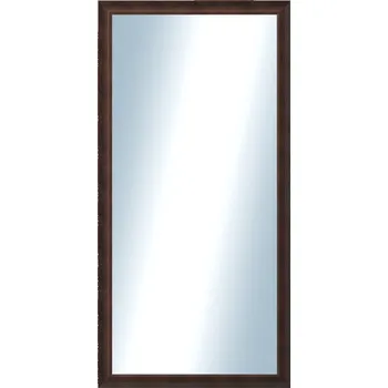 Zrcadlo DANTIK - Zarámované zrcadlo - rozměr s rámem cca 60x120 cm z lišty KOSTELNÍ malá hnědá (3165)