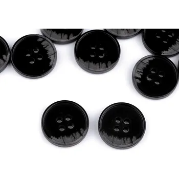 Knoflík Knoflík oblekový velikost 24", 28", 32", 36", 40", barva 8 (32") černá šedá