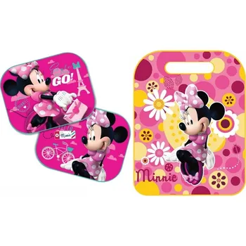 Seven ZVÝHODNĚNÁ AUTOSADA - OCHRANA SEDADLA + STÍNÍTKA DISNEY MINNIE MOUSE