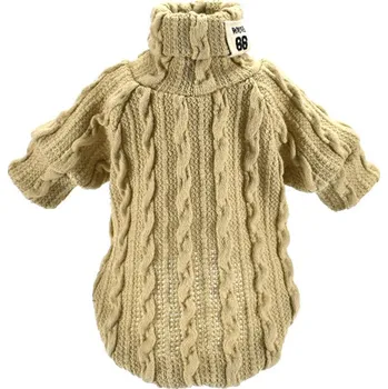 Dámský svetr Surtep Animals Svetr/rolák s rukávem pro psa Spring Barva: Béžová, Velikost: S