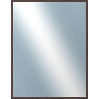 Zrcadlo DANTIK - Zarámované zrcadlo - rozměr s rámem cca 70x90 cm z lišty KASETTE hnědá (2757)