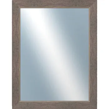 Zrcadlo DANTIK - Zarámované zrcadlo - rozměr s rámem cca 70x90 cm z lišty TOMAS šedá velká (3030)