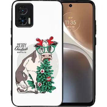 Vánoce VSECHNONAMOBIL 77774 MY ART Kryt s vánočním designem Motorola Edge 30Neo MERRY CHRISTMAS (074)