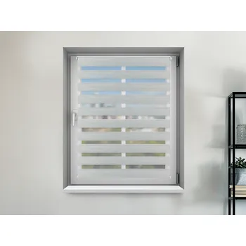 Roleta FEXI Zatemňovací Roleta Den a noc, Nature blackout šedý melír, A 02904 v POLO kazetě, 150x30 cm