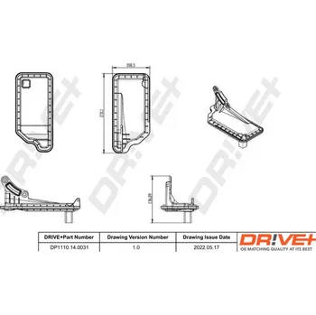 Hydraulický filtr Hydraulický filtr, automatická převodovka Dr!ve+ DP1110.14.0031