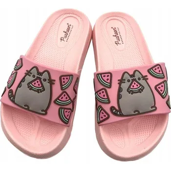 Dívčí pantofle PANTOFLE PUSHEEN em 052 růžové 3D Velikost: 27-28