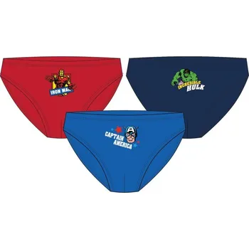 Chlapecké spodní prádlo DOVOZ EU CHLAPECKÉ SLIPY AVENGERS SADA 3 KS Velikost: 128/134