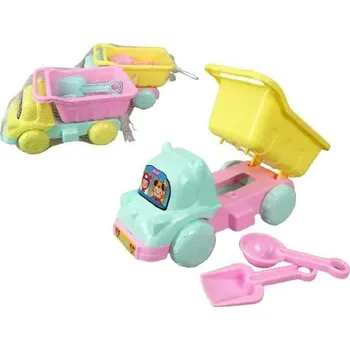 Hračka na písek DOVOZ EU SADA NA PÍSEK S AUTÍČKEM 3 KS