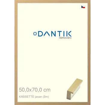 Rám na obraz DANTIK rámeček 50x70 | KASSETTE jasan (Plexi Čiré) (Vyrobeno s láskou u nás v DANTIKU)