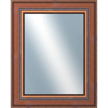 Zrcadlo DANTIK - Zarámované zrcadlo - rozměr s rámem cca 40x50 cm z lišty ANGLIE hnědá (561)