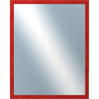 Zrcadlo DANTIK - Zarámované zrcadlo - rozměr s rámem cca 80x100 cm z lišty RETRO červená (2534)