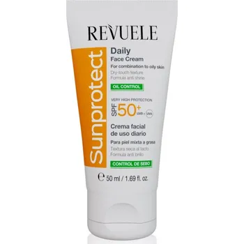 Kosmetika Revuele Sunprotect Oil Control ochranný pleťový krém pro mastnou pleť SPF 50+ 50 ml
