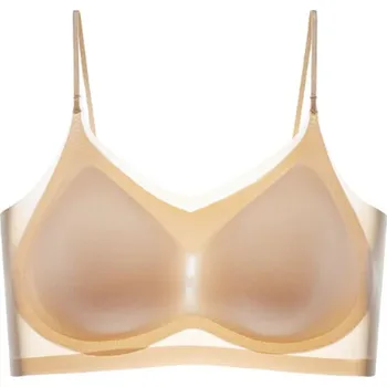 Podprsenka Ultratenká dámská podprsenka z ledového hedvábí (vel. M - 4XL) Barva: tělová, Velikost: 4XL