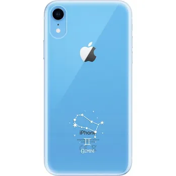 Odolné silikonové pouzdro iSaprio - čiré - Blíženci - iPhone XR