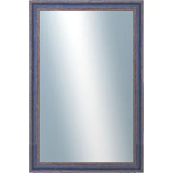 Zrcadlo DANTIK - Zarámované zrcadlo - rozměr s rámem cca 40x60 cm z lišty LYON modrá (2668)