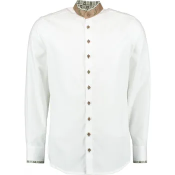 Pánská košile Gipfelstürmer - košile bílá pánská společenská zel.(4249 157) 47/48