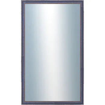 Zrcadlo DANTIK - Zarámované zrcadlo - rozměr s rámem cca 60x100 cm z lišty LYON modrá (2668)
