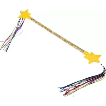 Gymnastická hůlka se stuhami Žlutá