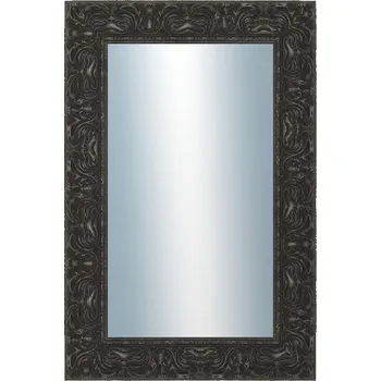 Zrcadlo DANTIK - Zarámované zrcadlo - rozměr s rámem cca 40x60 cm z lišty PRAHA černá (2753)