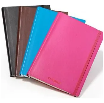 Zápisník Comix Poznámkový blok A6 Compera PU C8003 Barva: Modrá