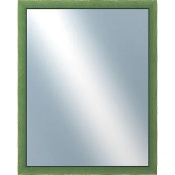 Zrcadlo DANTIK - Zarámované zrcadlo - rozměr s rámem cca 40x50 cm z lišty BOX zelená mořená (1751)