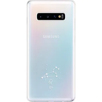 Telefonní příslušenství Odolné silikonové pouzdro iSaprio - čiré - Lev - Samsung Galaxy S10+
