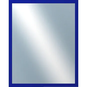 Zrcadlo DANTIK - Zarámované zrcadlo - rozměr s rámem cca 40x50 cm z lišty PERLA modrá lesklá vysoká (2877)