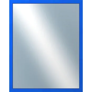 Zrcadlo DANTIK - Zarámované zrcadlo - rozměr s rámem cca 40x50 cm z lišty PASTELKA tmavě modrá rovná (2566)