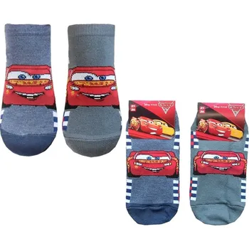 DOVOZ EU CHLAPECKÉ KOTNÍČKOVÉ PONOŽKY DISNEY CARS šedé Velikost: 31/34