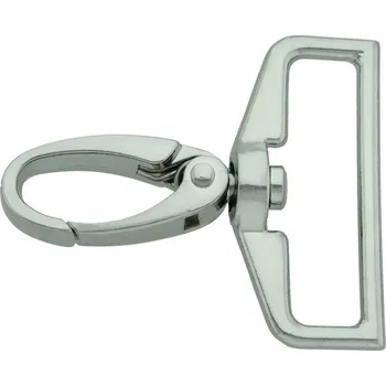 Pro Háčkování Karabina 40 mm nikl Počet: 1 ks