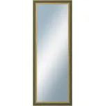 DANTIK - Zarámované zrcadlo - rozměr s rámem cca 60x160 cm z lišty ZVRATNÁ zelenozlatá plast (3070)
