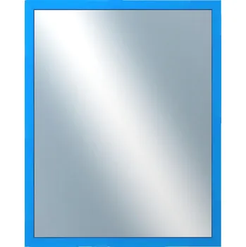 Zrcadlo DANTIK - Zarámované zrcadlo - rozměr s rámem cca 40x50 cm z lišty PASTELKA světle modrá rovná (2567)